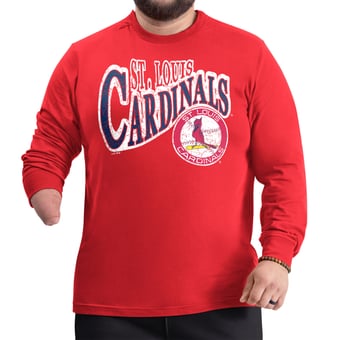 Men's G-III Sports by Carl Banks  Red St. Louis Cardinals Adaptive Twisted Team Long Sleeve T-Shirt