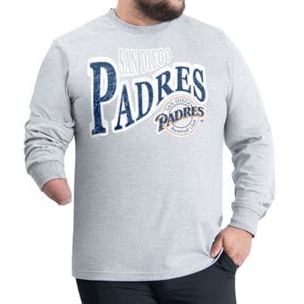 Men's G-III Sports by Carl Banks  Gray San Diego Padres Adaptive Twisted Team Long Sleeve T-Shirt