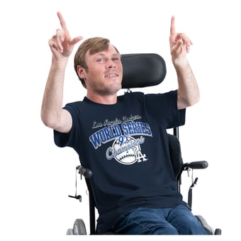 Men's G-III Sports by Carl Banks  Navy Los Angeles Dodgers Adaptive 9x World Series Champions T-Shirt