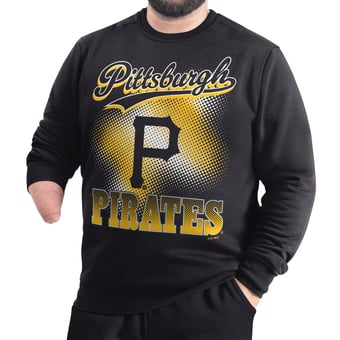 Men's G-III Sports by Carl Banks  Black Pittsburgh Pirates Adaptive Ombre City Fleece Sweatshirt
