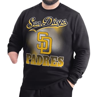Men's G-III Sports by Carl Banks  Black San Diego Padres Adaptive Ombre City Fleece Sweatshirt