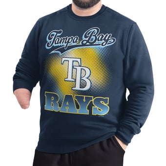 Men's G-III Sports by Carl Banks  Navy Tampa Bay Rays Adaptive Ombre City Fleece Sweatshirt