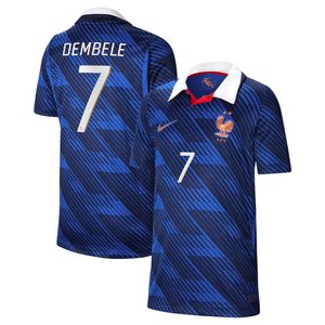 Maillot France Nike FFF Domicile Stadium 26 - Enfant avec flocage Dembele 7, vue 2