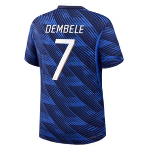 Maillot France Nike FFF Domicile Match Aero-Fit 26 avec flocage Dembele 7, vue 4