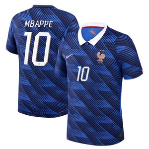 Maillot France Nike FFF Domicile Match Aero-Fit 26 avec flocage Mbappe 10, vue 2