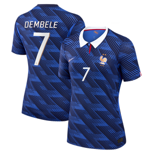 Maillot France Nike FFF Domicile Match Aero-Fit 26 - Femme avec flocage Dembele 7, vue 2