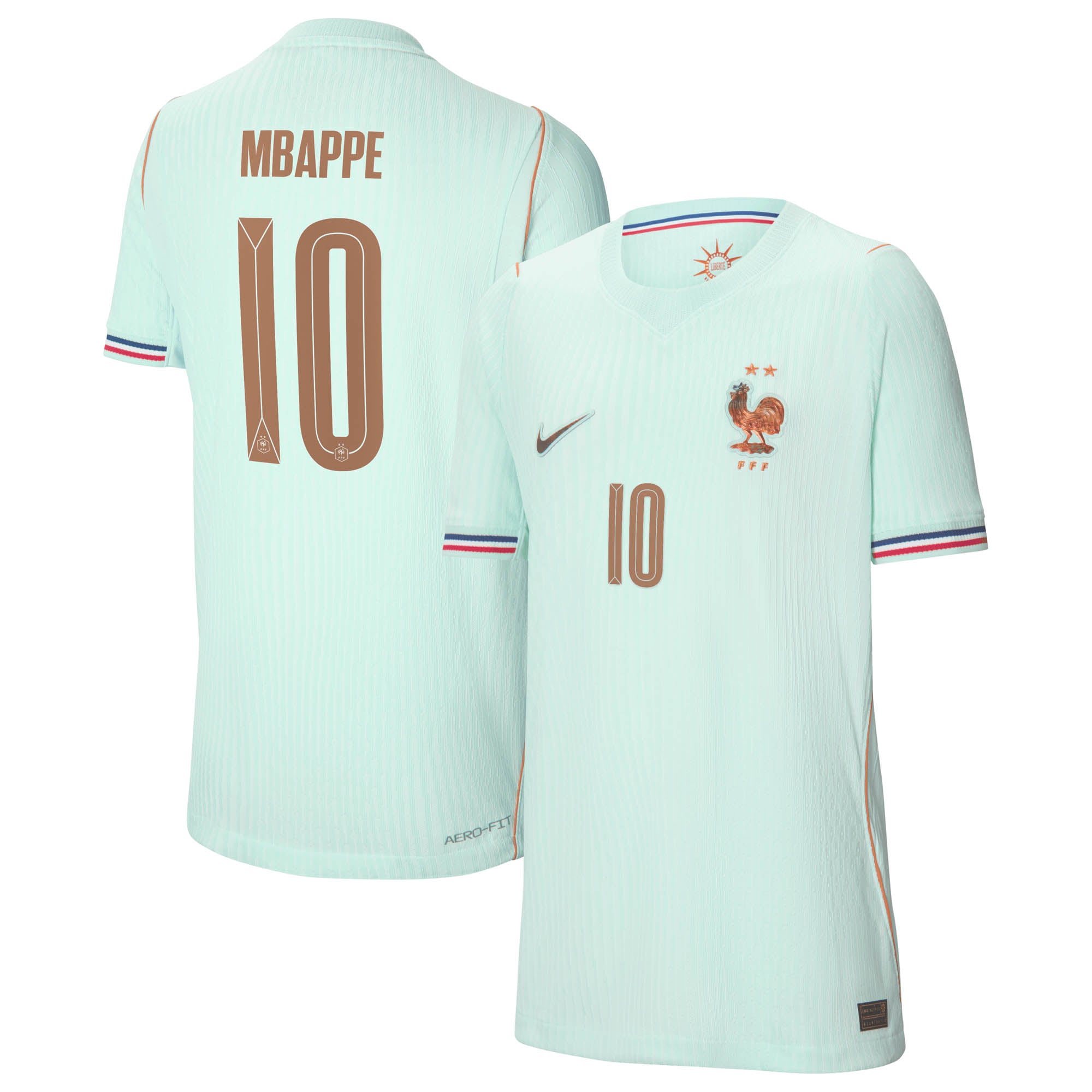 Frankreich Nike Aero-Fit Match Auswärtstrikot 2026 - Kinder mit Aufdruck Mbappe 10: retailer-supplied image