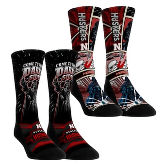 Unisex Rock Em  Red Nebraska Huskers Star Wars Empire Two-Pack Crew Socks Set