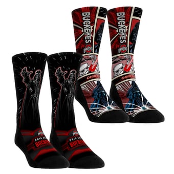Unisex Rock Em  Red Ohio State Buckeyes Star Wars Empire Two-Pack Crew Socks Set