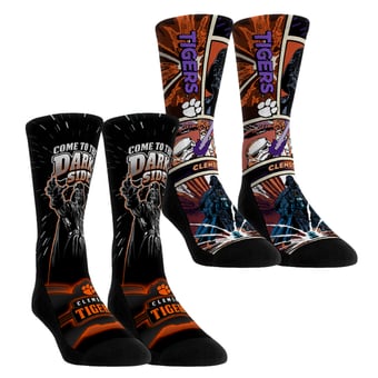 Youth Rock Em  Orange Clemson Tigers Star Wars Empire Two-Pack Crew Socks Set