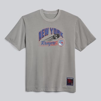 Men's lululemon Dilute Wash Pavement Grey New York Rangers Heavyweight Cotton T-Shirt