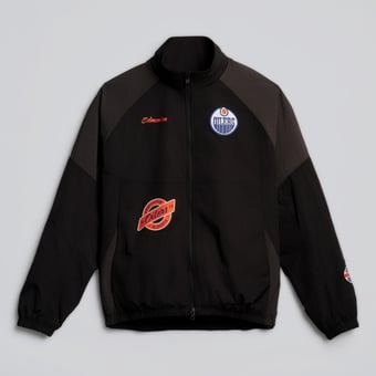 Men's lululemon Black Edmonton Oilers Nylon Track Jacket