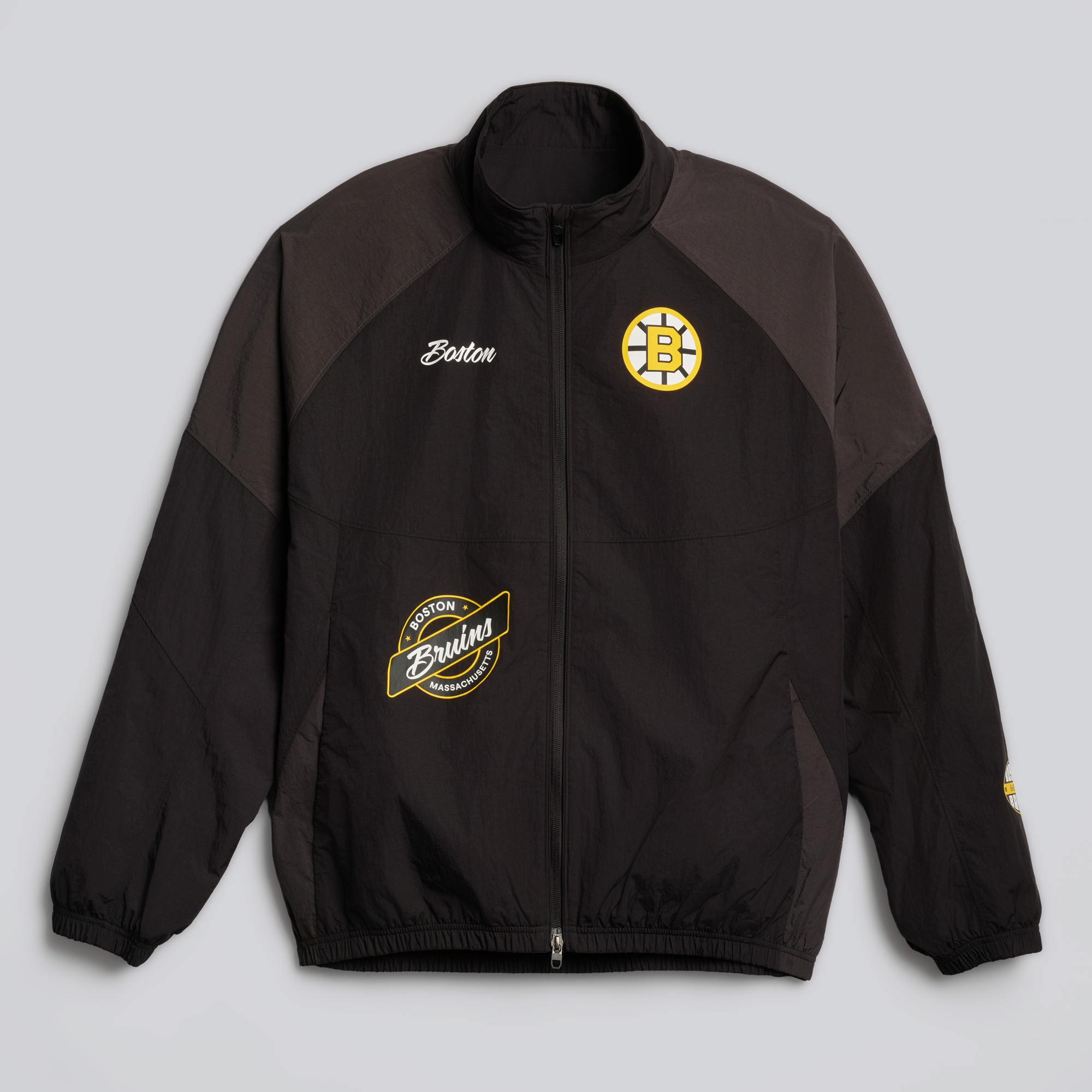 Men's lululemon Black Boston Bruins Nylon Track Jacket