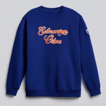 Men's lululemon Larkspur Edmonton Oilers Steady State Crew Sweatshirt