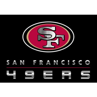 Imperial San Francisco 49ers 5'4'' x 7'8'' Chrome Rug