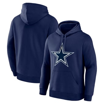 Men's Logo Athletic Navy Dallas Cowboys Primary Logo Hoodie