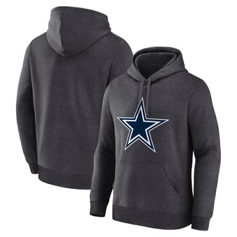 Men's Logo Athletic Charcoal Dallas Cowboys Primary Logo Hoodie