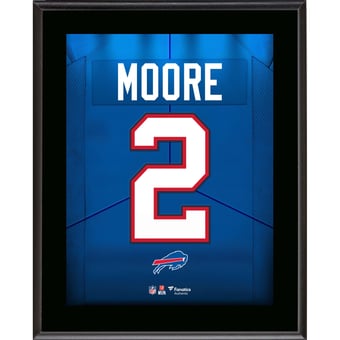 D.J. Moore Buffalo Bills 10.5" x 13" Jersey Number Sublimated Player Plaque