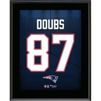 Romeo Doubs New England Patriots 10.5" x 13" Jersey Number Sublimated Player Plaque