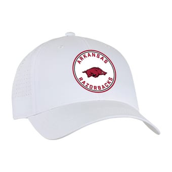 Unisex Ahead  White Arkansas Razorbacks Brezo Adjustable Hat