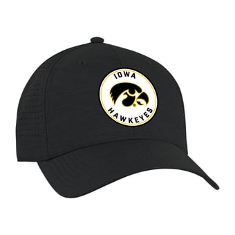 Unisex Ahead  Black Iowa Hawkeyes Brezo Adjustable Hat