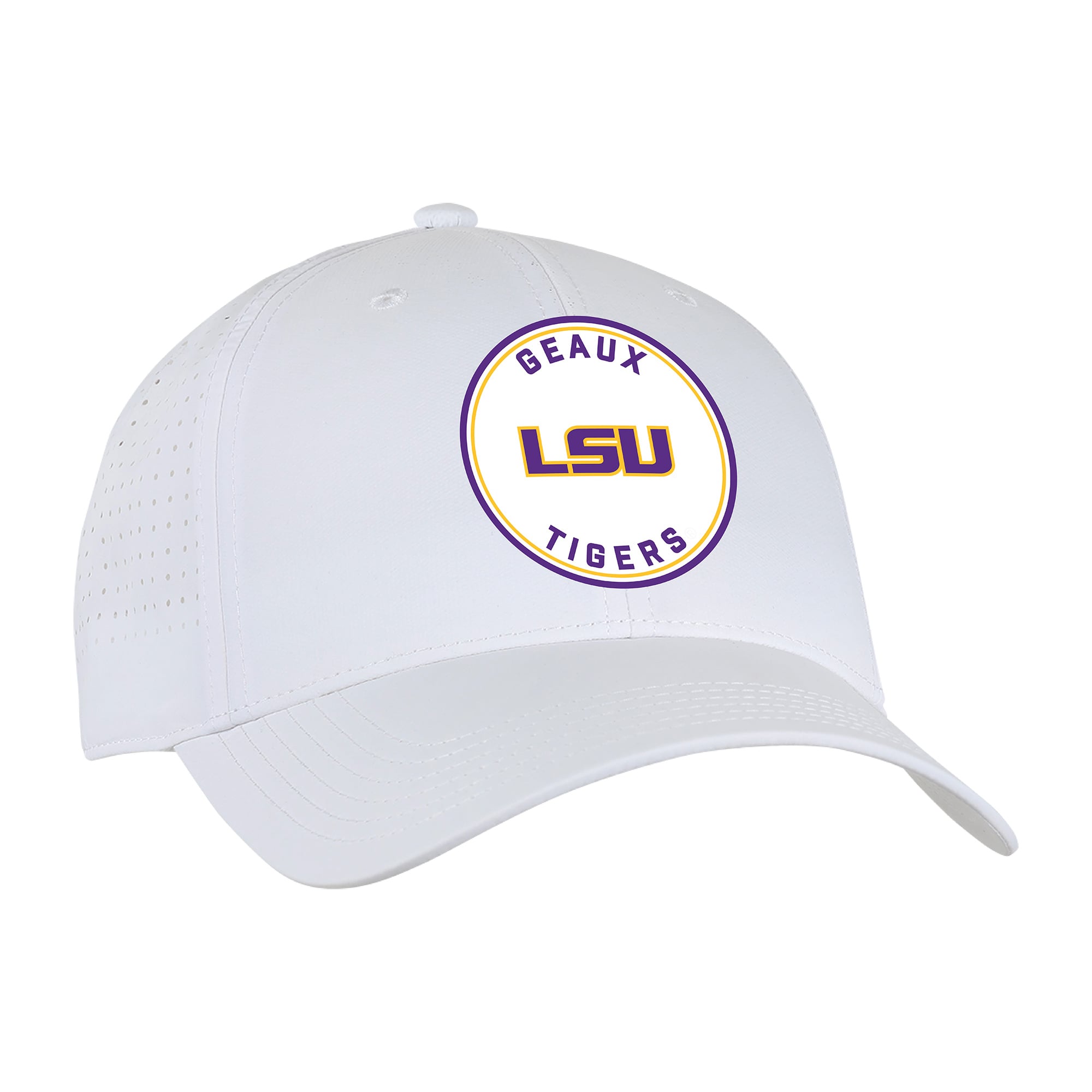 Unisex Ahead  White LSU Tigers Brezo Adjustable Hat