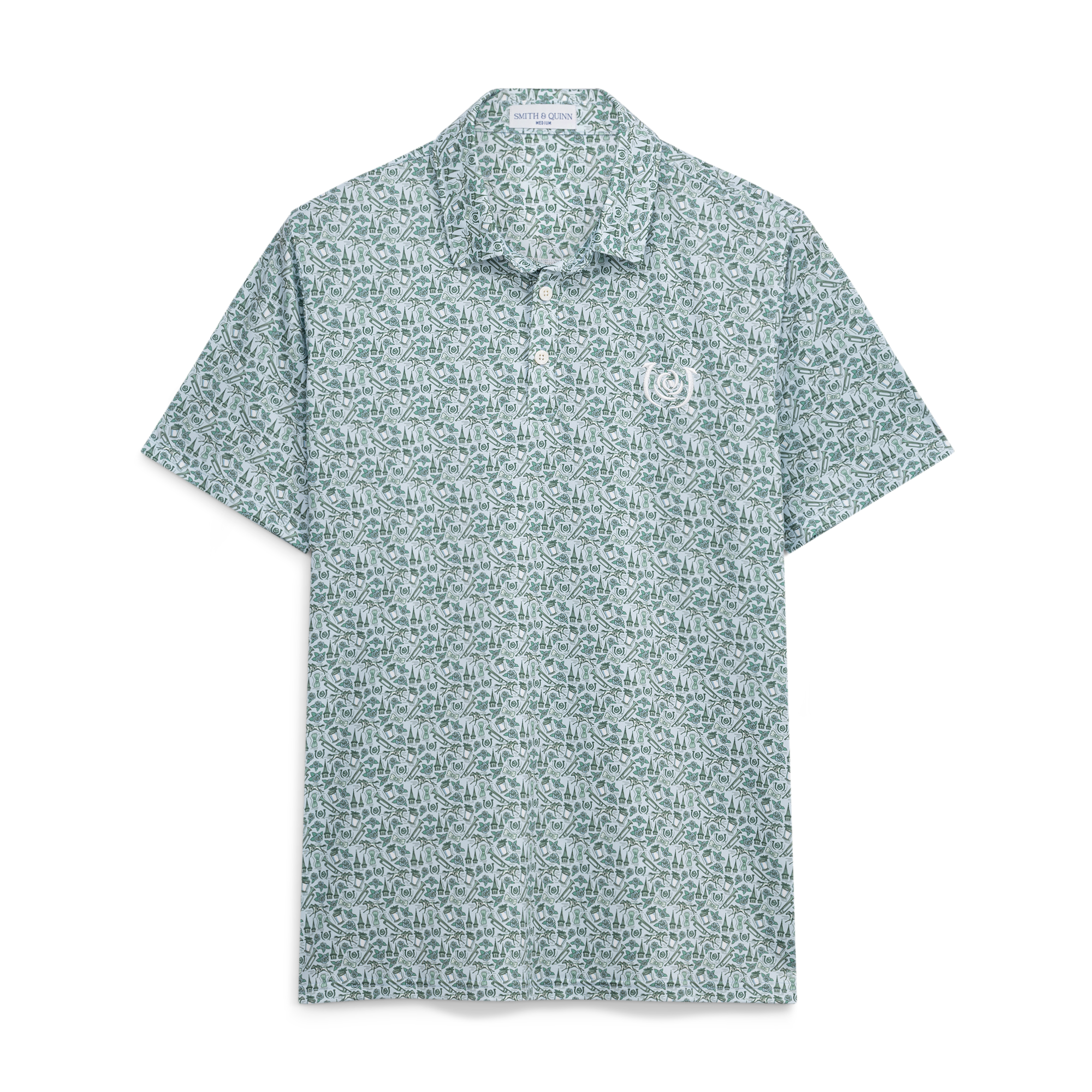 Men's Smith & Quinn  Green Kentucky Derby Teddy Polo