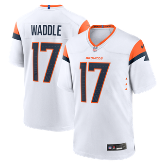 Men's Nike Jaylen Waddle White Denver Broncos Game Jersey