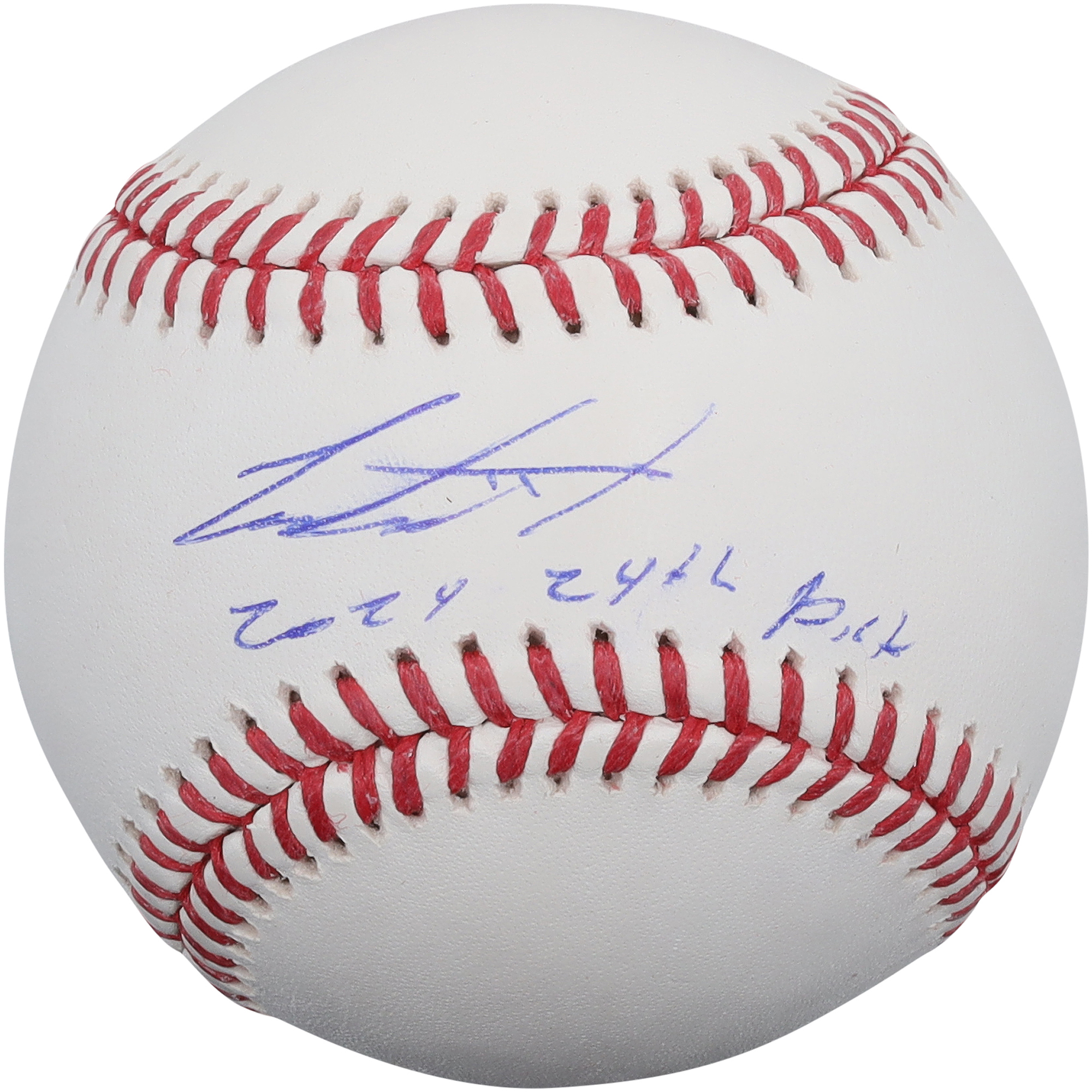 Cam Caminiti Atlanta Braves Autographed Baseball with "2024 24th Pick" Inscription