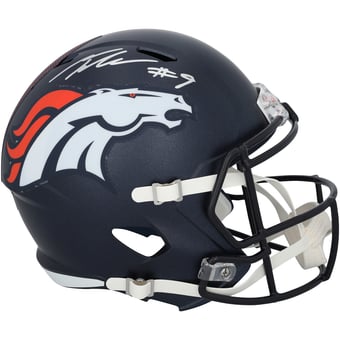 Talanoa Hufanga Denver Broncos Autographed Riddell Speed Replica Helmet