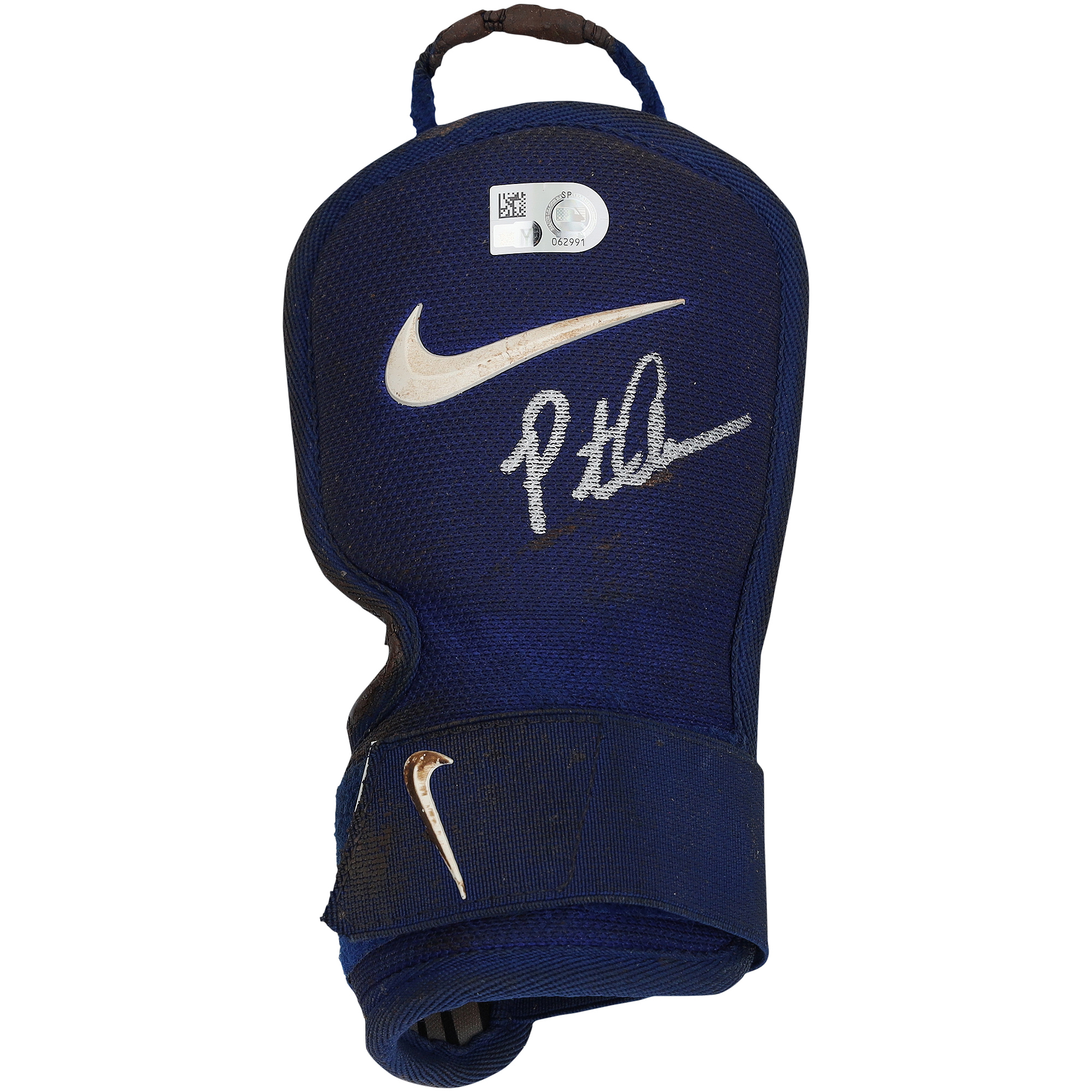 Pete Alonso New York Mets Autographed Game-Used Royal Nike Hand Guard from the 2025 MLB Season