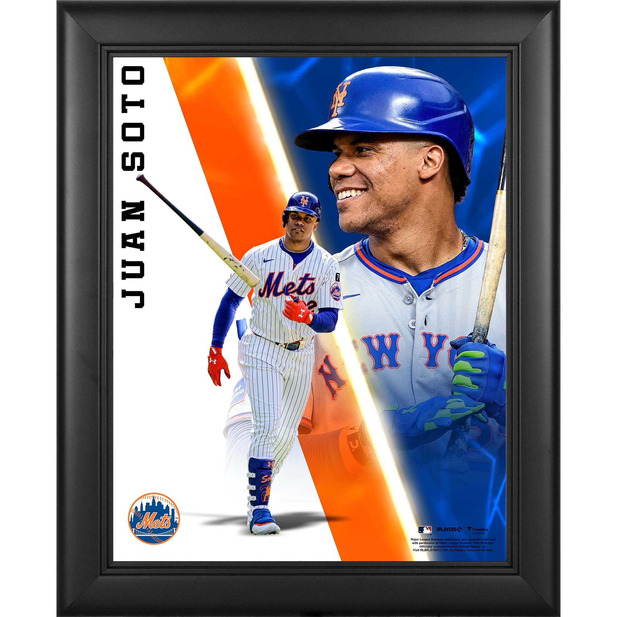 Juan Soto New York Mets Framed 13" x 16" Radiance Collage