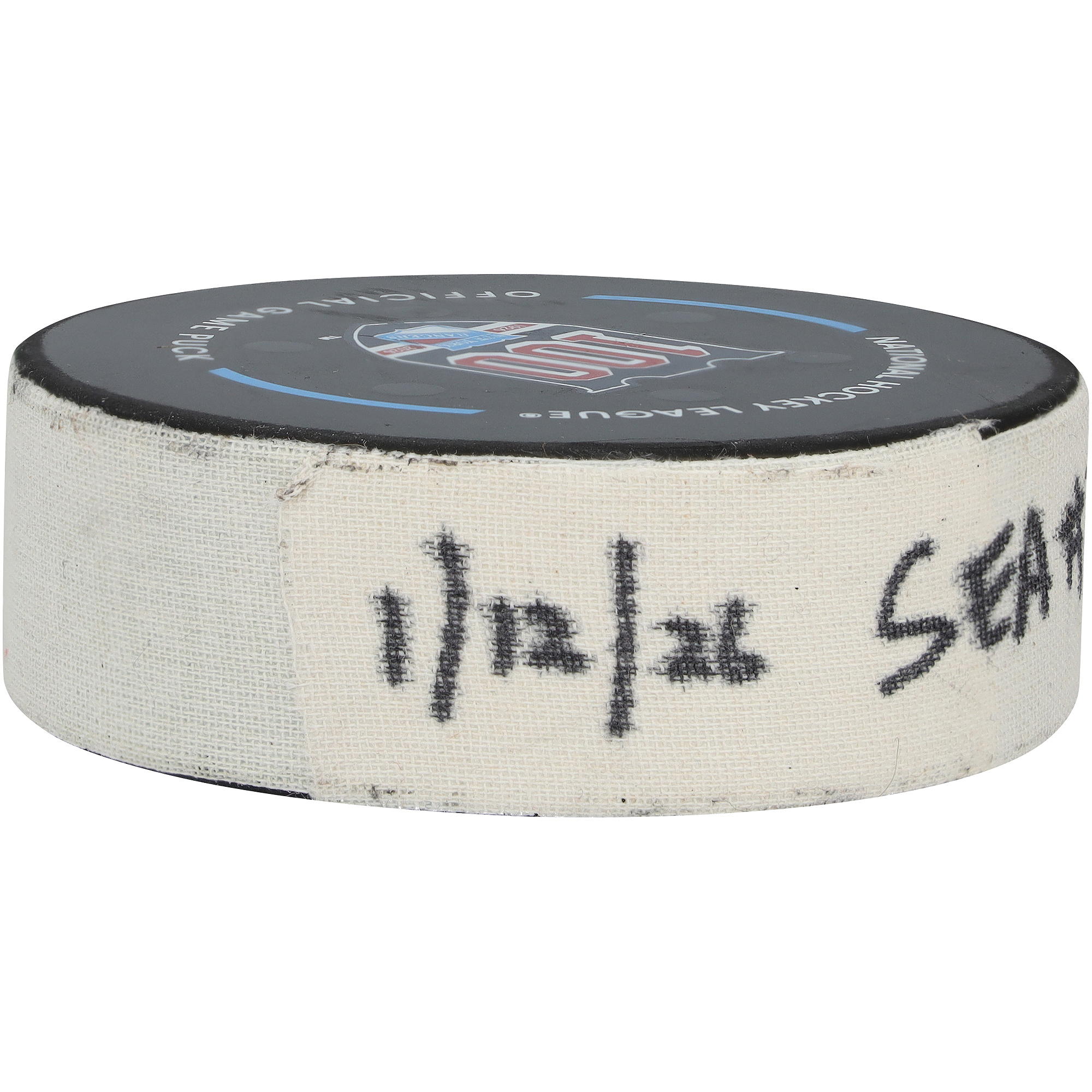 Eeli Tolvanen Seattle Kraken Game-Used Goal Puck vs. New York Rangers on January 12, 2026