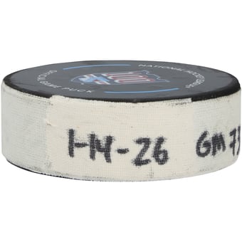 Drake Batherson Ottawa Senators Game-Used Goal Puck vs. New York Rangers on January 14, 2026