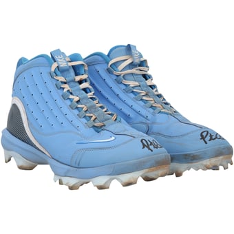 Pete Alonso New York Mets Autographed Game-Used Blue Nike Cleats from the 2025 MLB Season