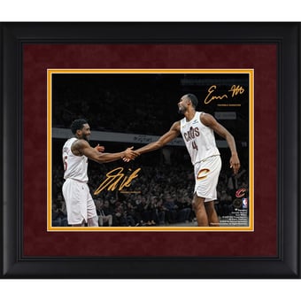 Donovan Mitchell & Evan Mobley Cleveland Cavaliers Facsimile Signature Framed 11" x 14" Spotlight Photograph