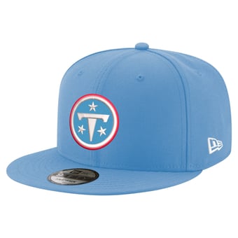 Men's New Era  Light Blue Tennessee Titans Primary Logo 9FIFTY Snapback Hat