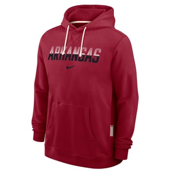 Men's Nike Cardinal Arkansas Razorbacks 2026 Sideline Standard Issue Dri-FIT Hoodie