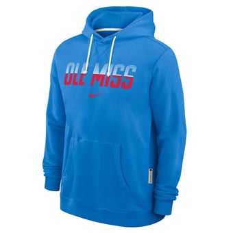 Men's Nike Powder Blue Ole Miss Rebels 2026 Sideline Standard Issue Dri-FIT Hoodie