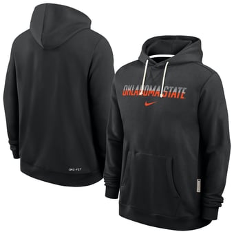 Men's Nike Black Oklahoma State Cowboys 2026 Sideline Standard Issue Dri-FIT Hoodie
