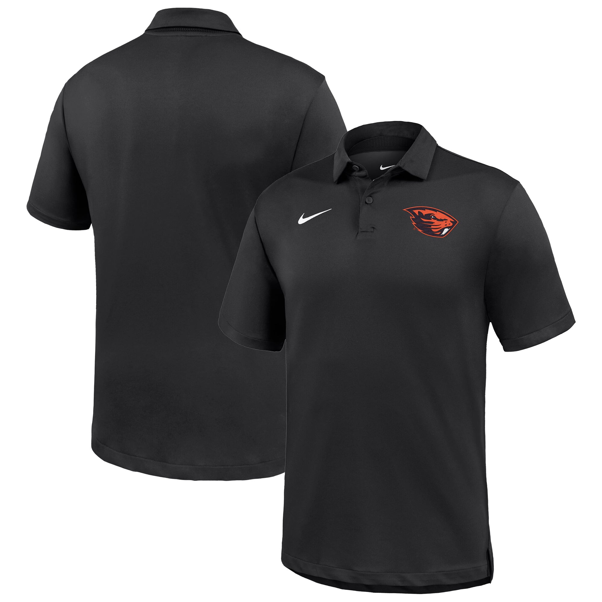 Men's Nike Black Oregon State Beavers Dri-FIT Tour Polo