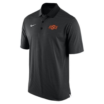 Men's Nike Black Oklahoma State Cowboys Dri-FIT Tour Polo