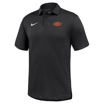 Men's Nike Black Oklahoma State Cowboys Dri-FIT Tour Polo