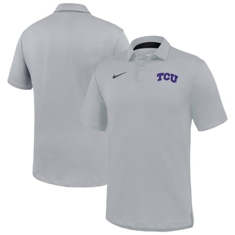 Men's Nike Gray TCU Horned Frogs Dri-FIT Tour Polo