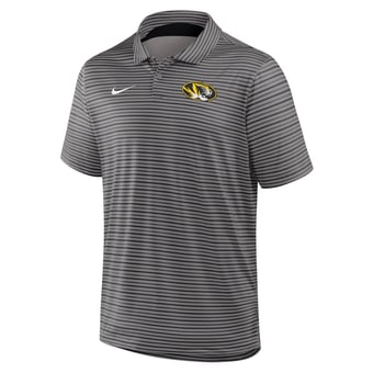 Men's Nike Black Missouri Tigers Dri-FIT Tour Stripe Polo