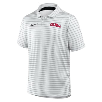Men's Nike White Ole Miss Rebels Dri-FIT Tour Stripe Polo