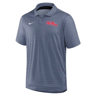 Men's Nike Navy Ole Miss Rebels Dri-FIT Tour Stripe Polo
