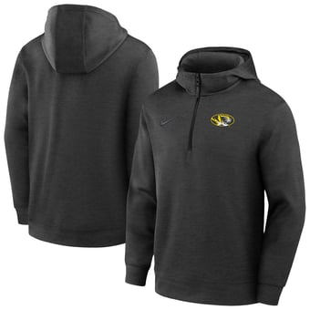 Men's Nike Black Missouri Tigers Coaches Dri-FIT Half-Zip Hoodie