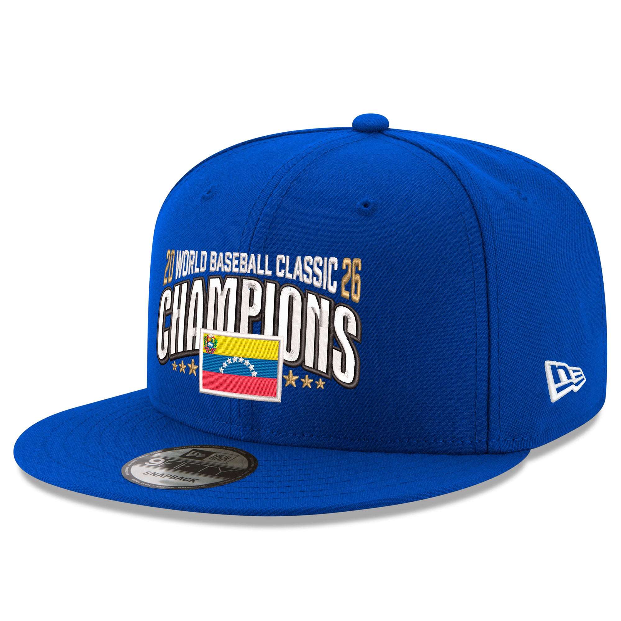 Men's New Era Blue Venezuela Baseball 2026 World Baseball Classic Champions 9FIFTY Snapback Hat