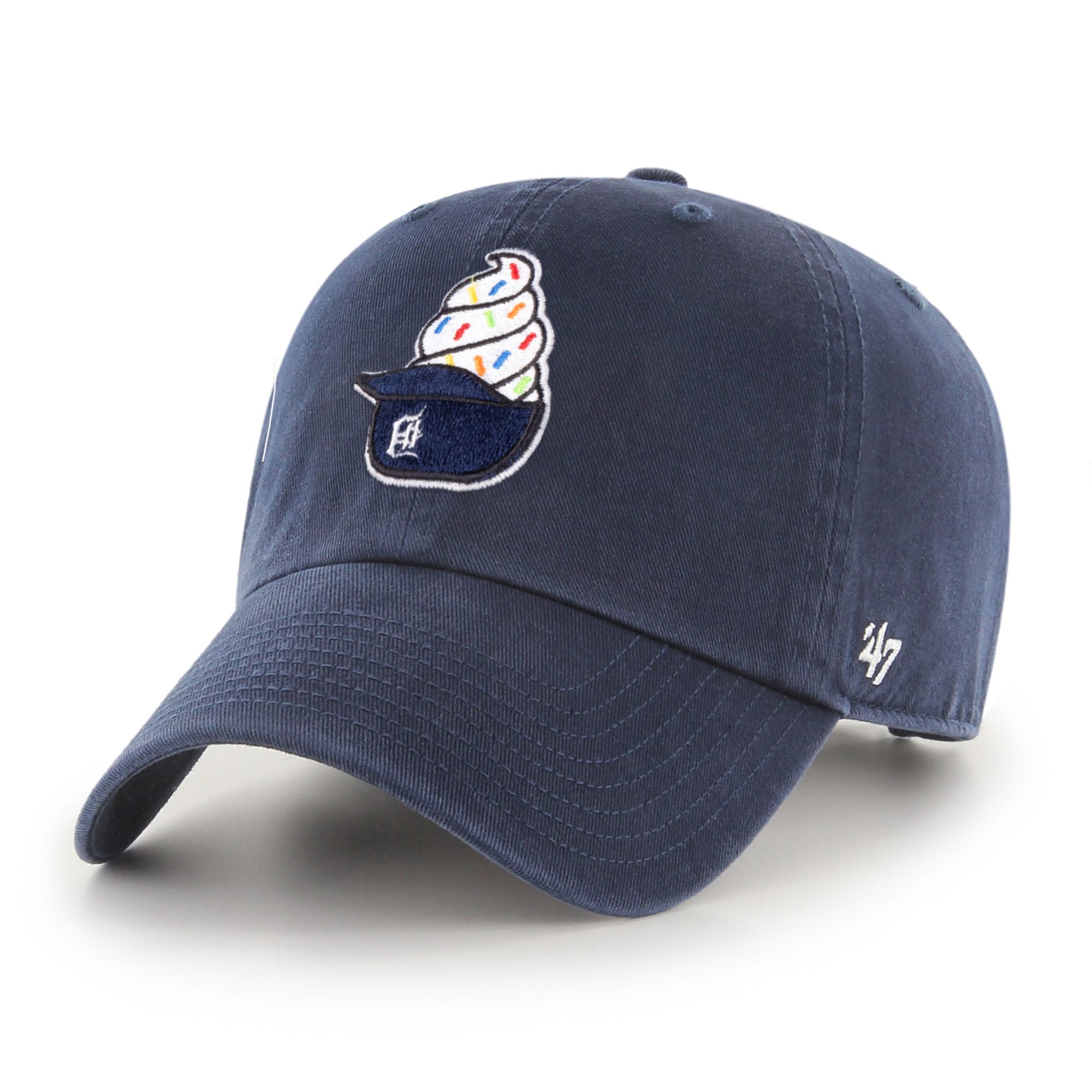 Preschool '47  Navy Detroit Tigers Ice Cream Helmet Clean Up Adjustable Hat
